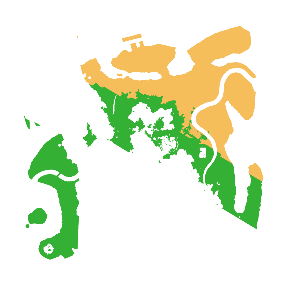 Biome Rust Map: Procedural Map, Size: 3000, Seed: 139912