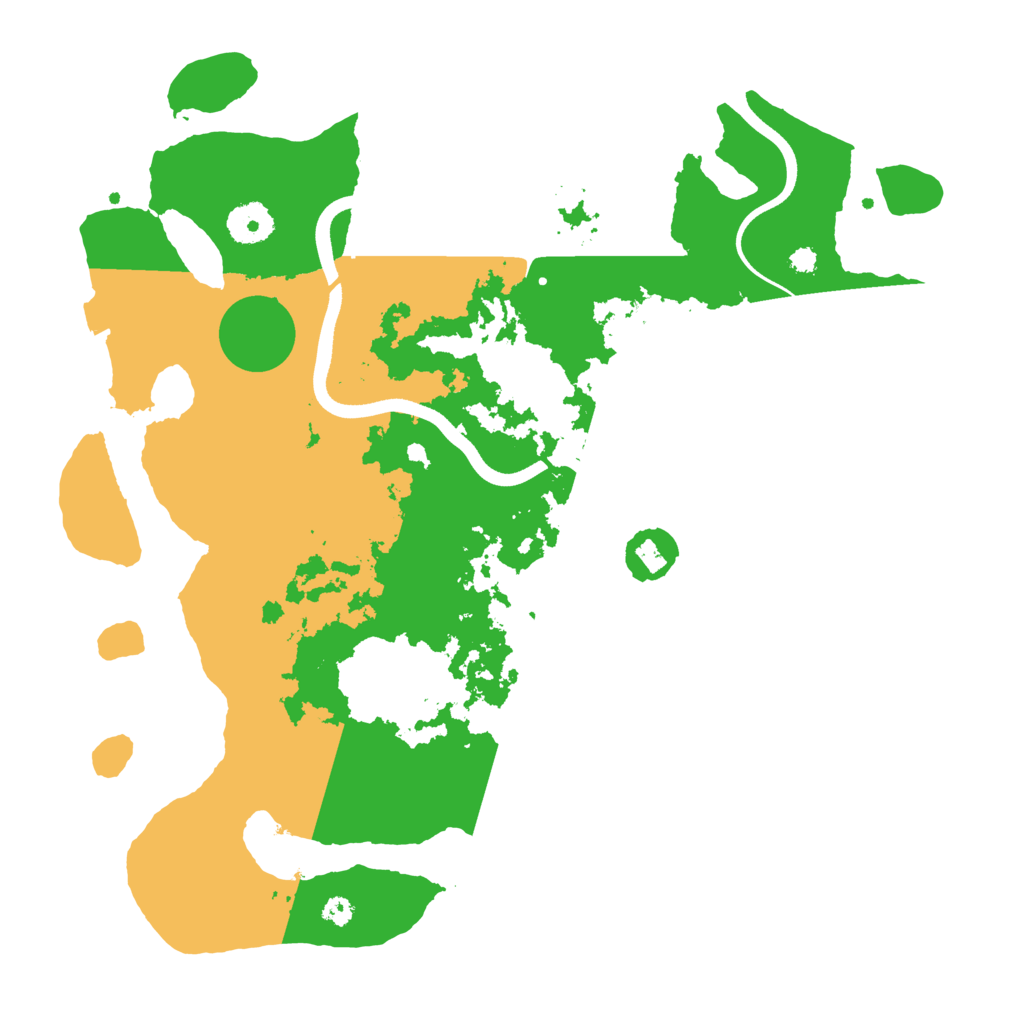 Biome Rust Map: Procedural Map, Size: 3550, Seed: 3500
