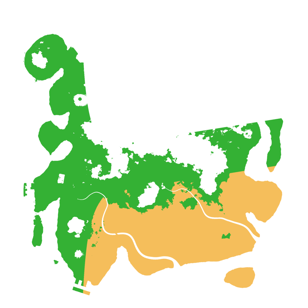 Biome Rust Map: Procedural Map, Size: 3500, Seed: 962812505