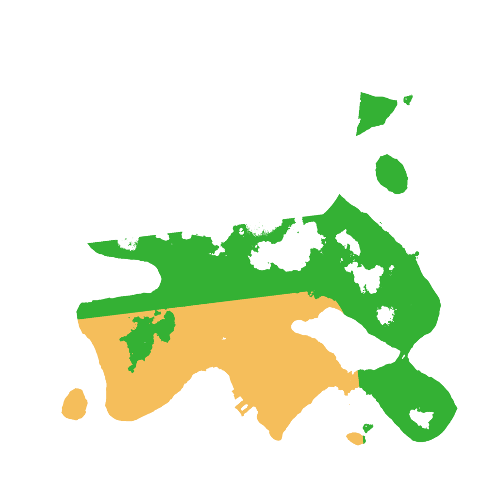 Biome Rust Map: Procedural Map, Size: 2500, Seed: 5165