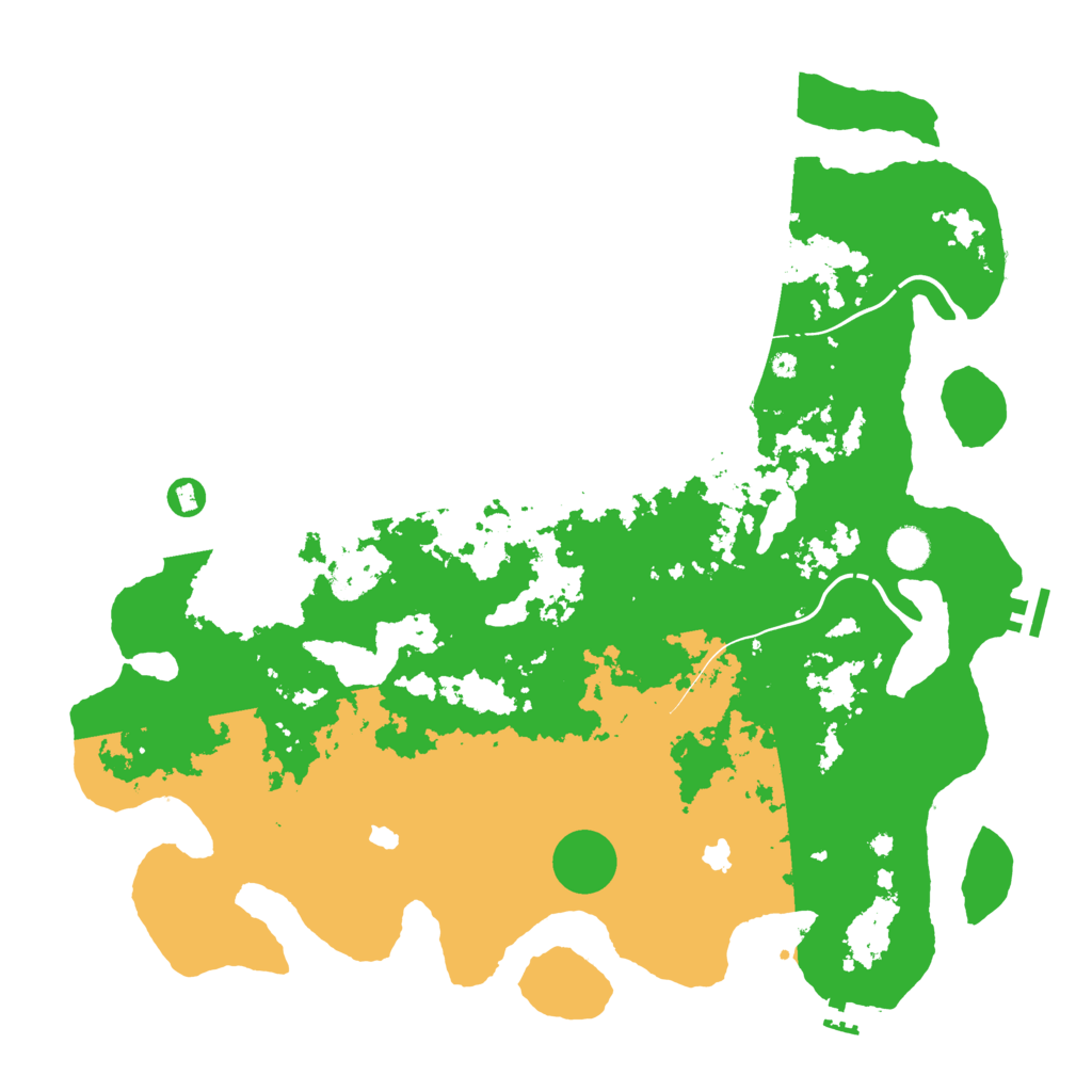 Biome Rust Map: Procedural Map, Size: 4500, Seed: 966722338