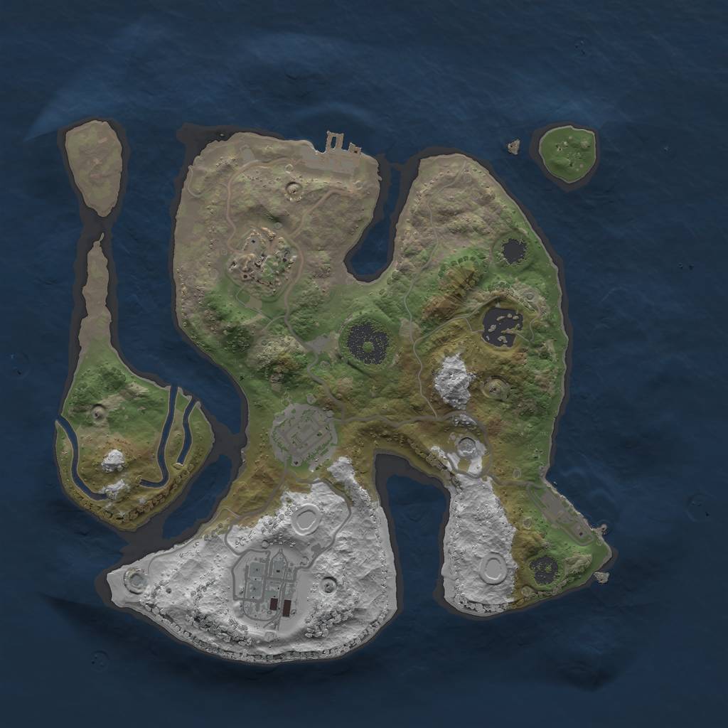 Rust Map: Procedural Map, Size: 2650, Seed: 6192, 15 Monuments