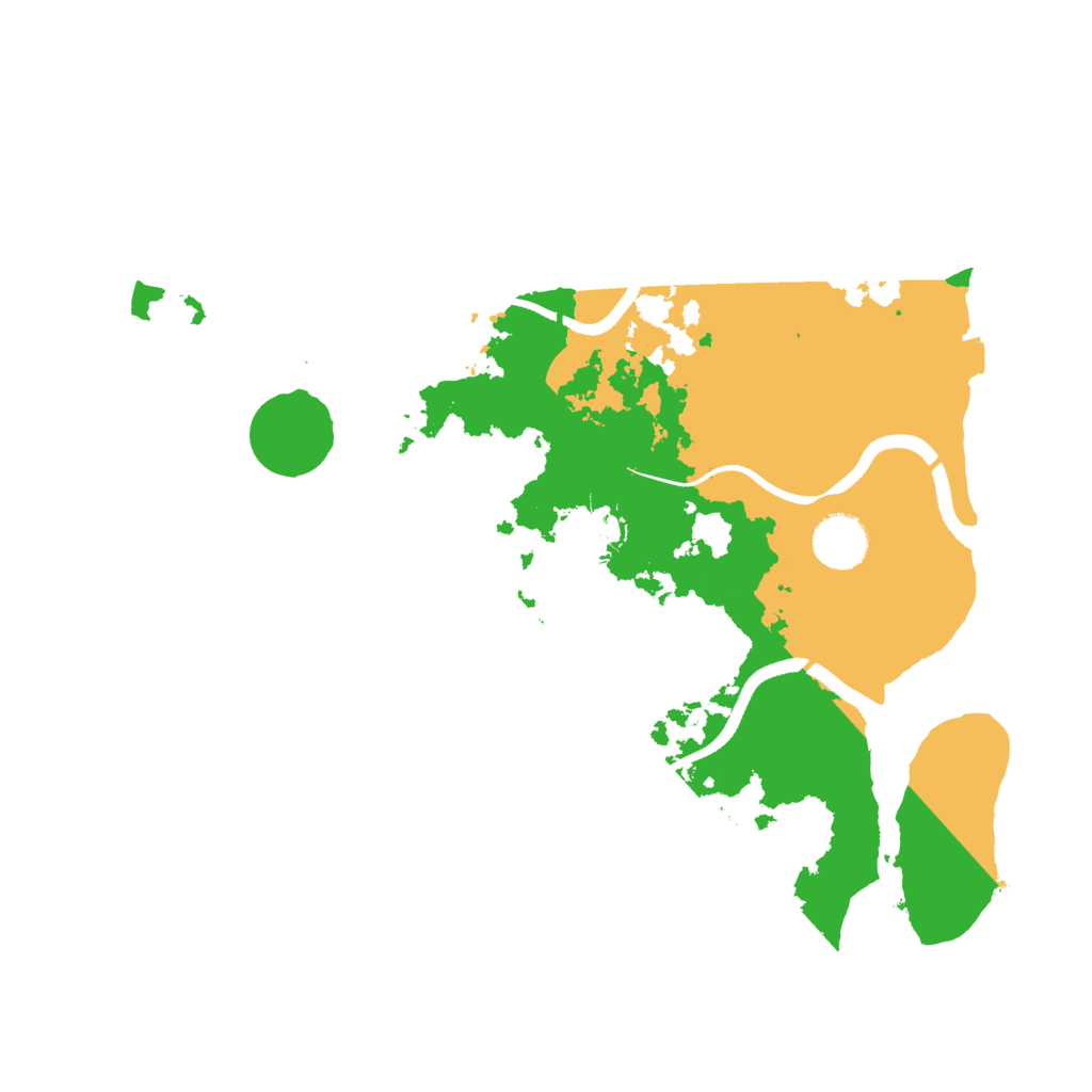 Biome Rust Map: Procedural Map, Size: 3500, Seed: 549342307