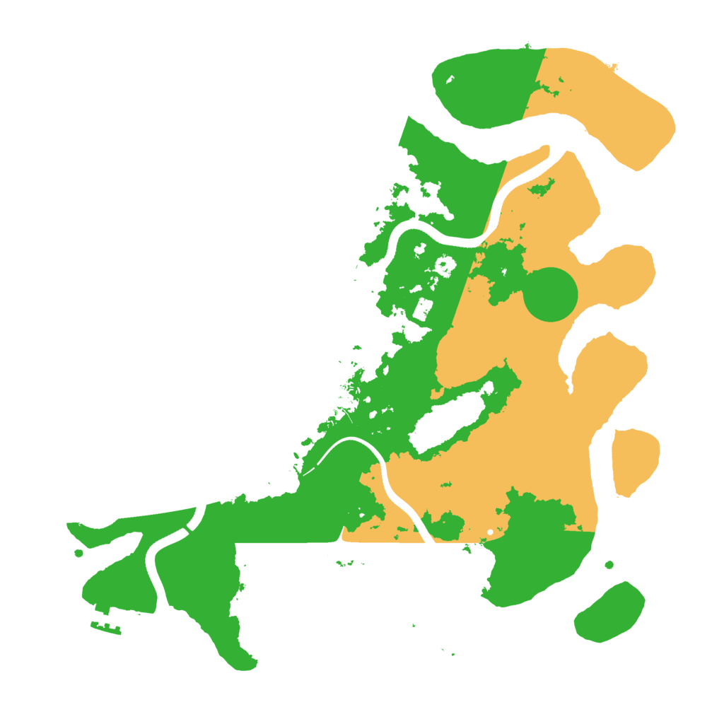 Biome Rust Map: Procedural Map, Size: 3500, Seed: 449716