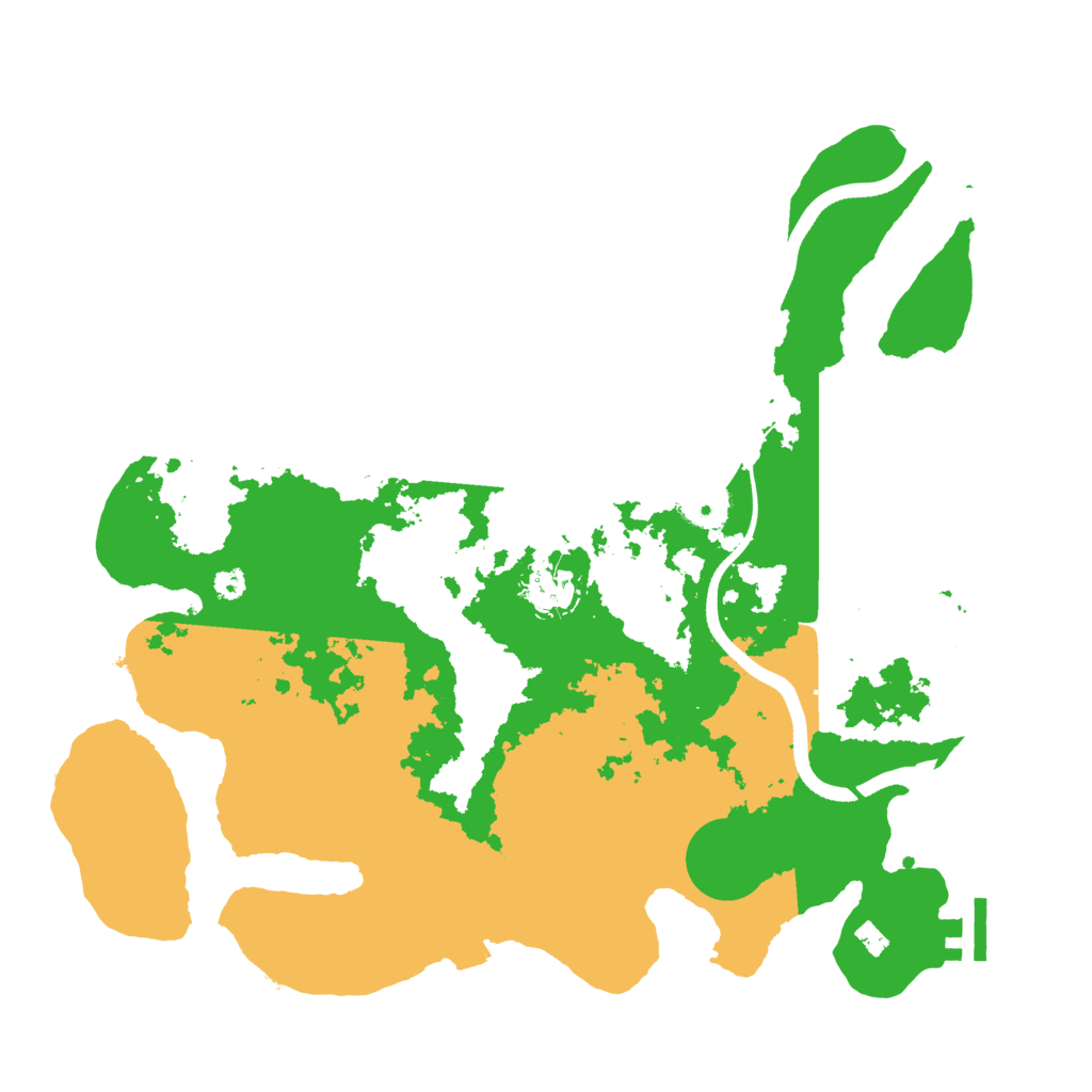 Biome Rust Map: Procedural Map, Size: 3500, Seed: 1445081166