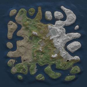 Thumbnail Rust Map: Procedural Map, Size: 4000, Seed: 708, 19 Monuments