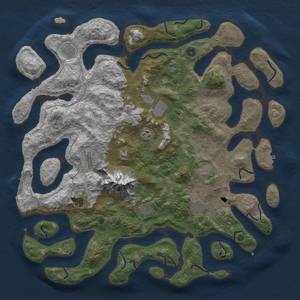 Thumbnail Rust Map: Procedural Map, Size: 5000, Seed: 856744972, 21 Monuments