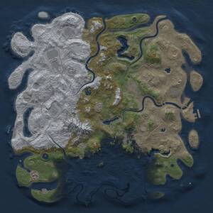 Thumbnail Rust Map: Procedural Map, Size: 5000, Seed: 856744972, 17 Monuments