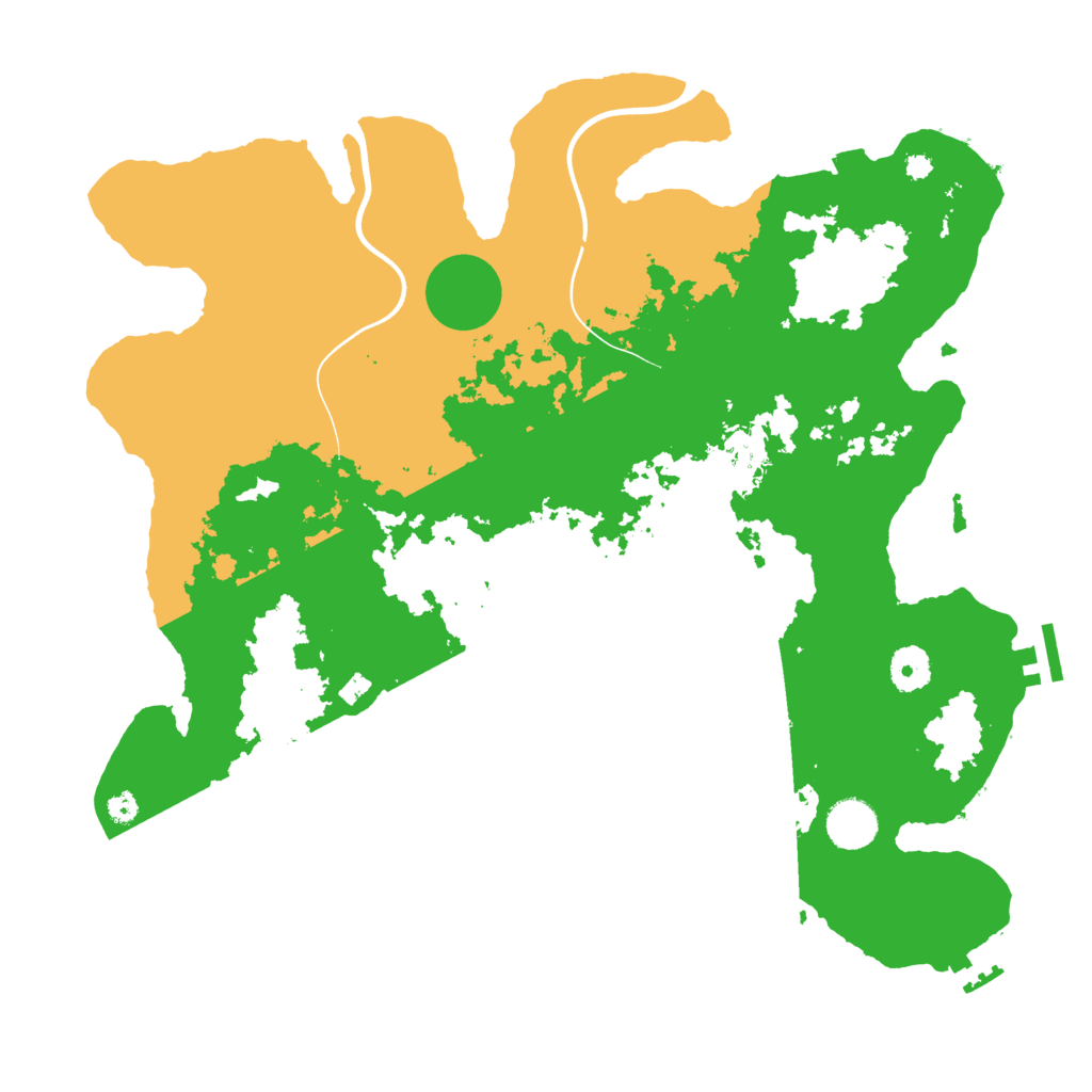 Biome Rust Map: Procedural Map, Size: 3800, Seed: 6735