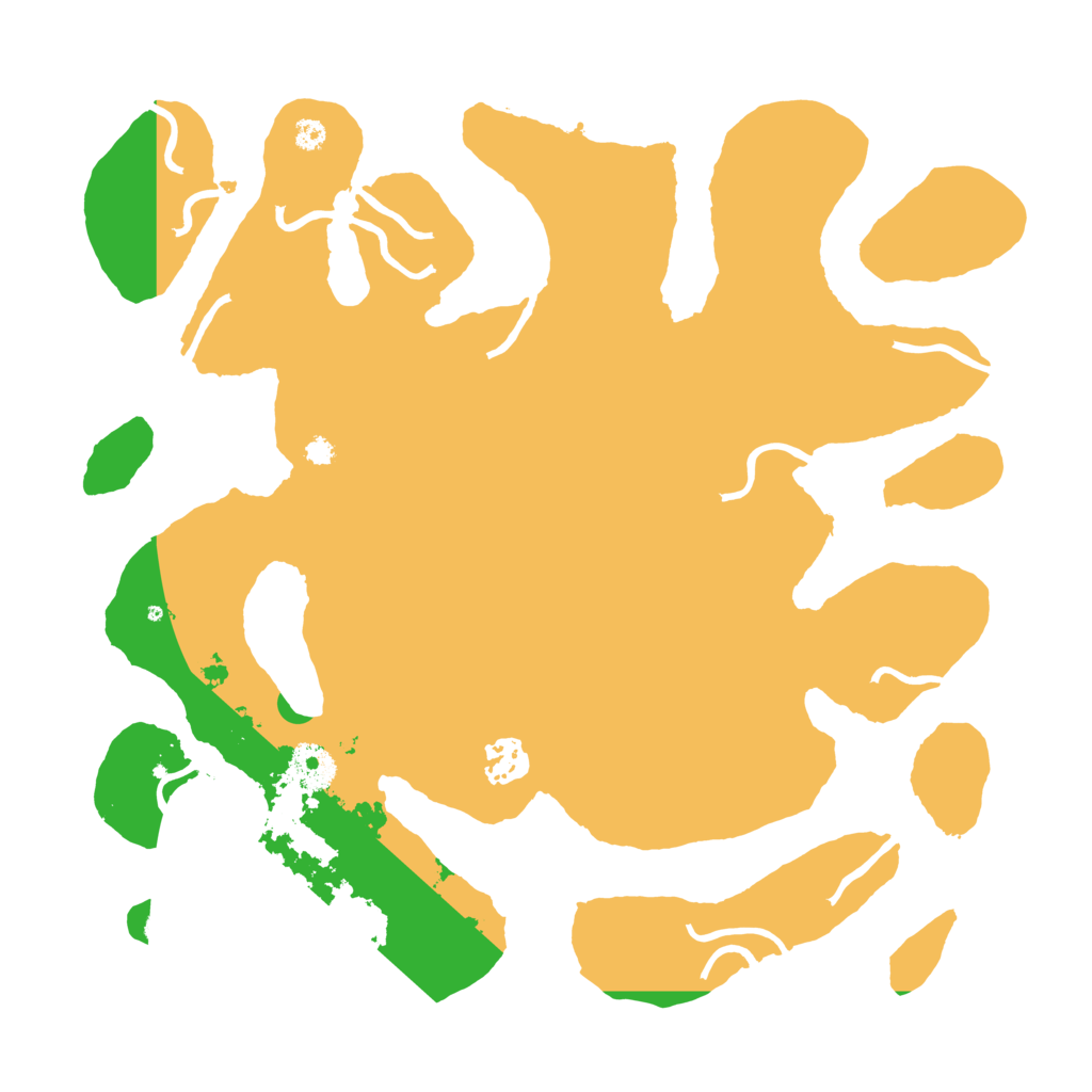 Biome Rust Map: Procedural Map, Size: 3500, Seed: 64564564