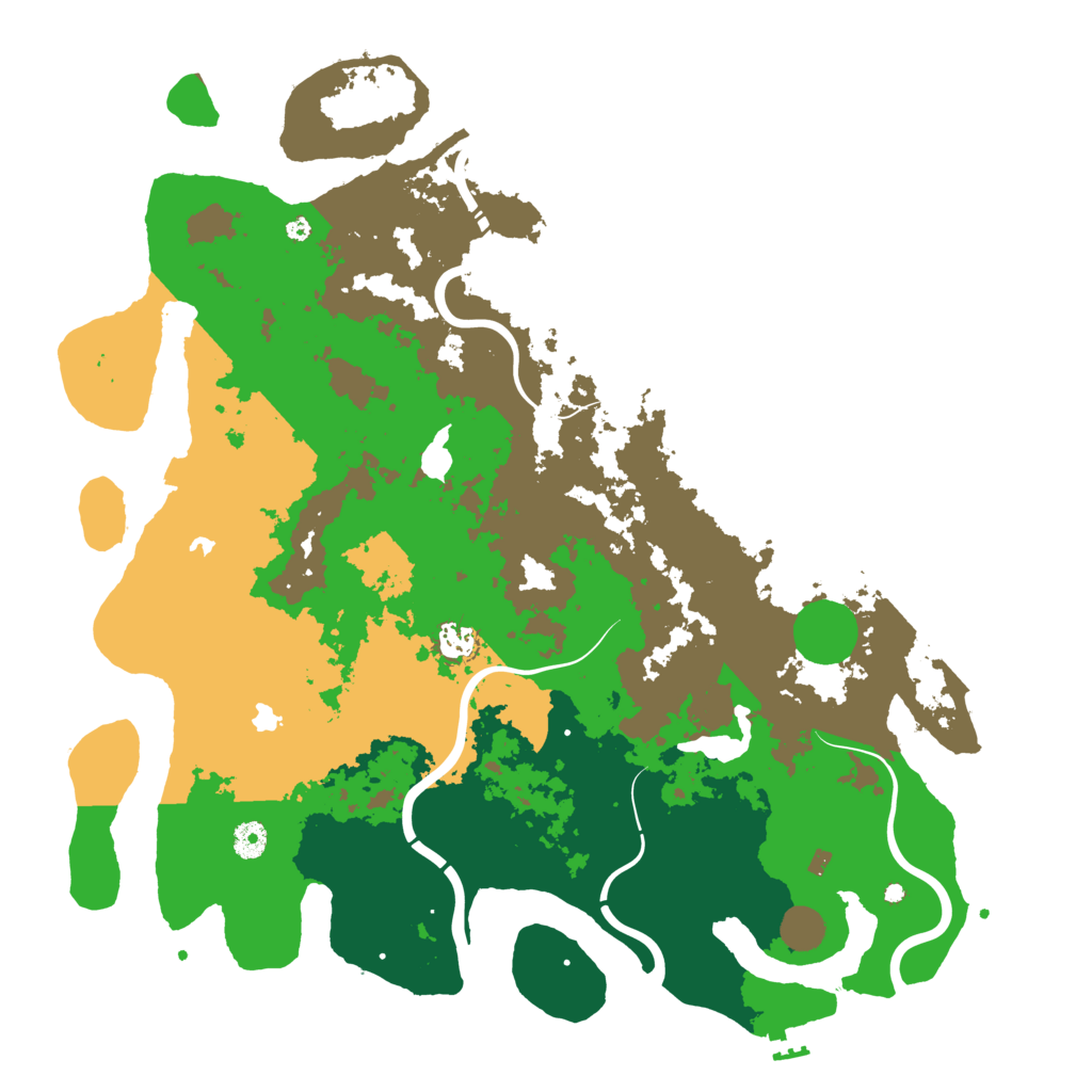 Biome Rust Map: Procedural Map, Size: 4500, Seed: 153
