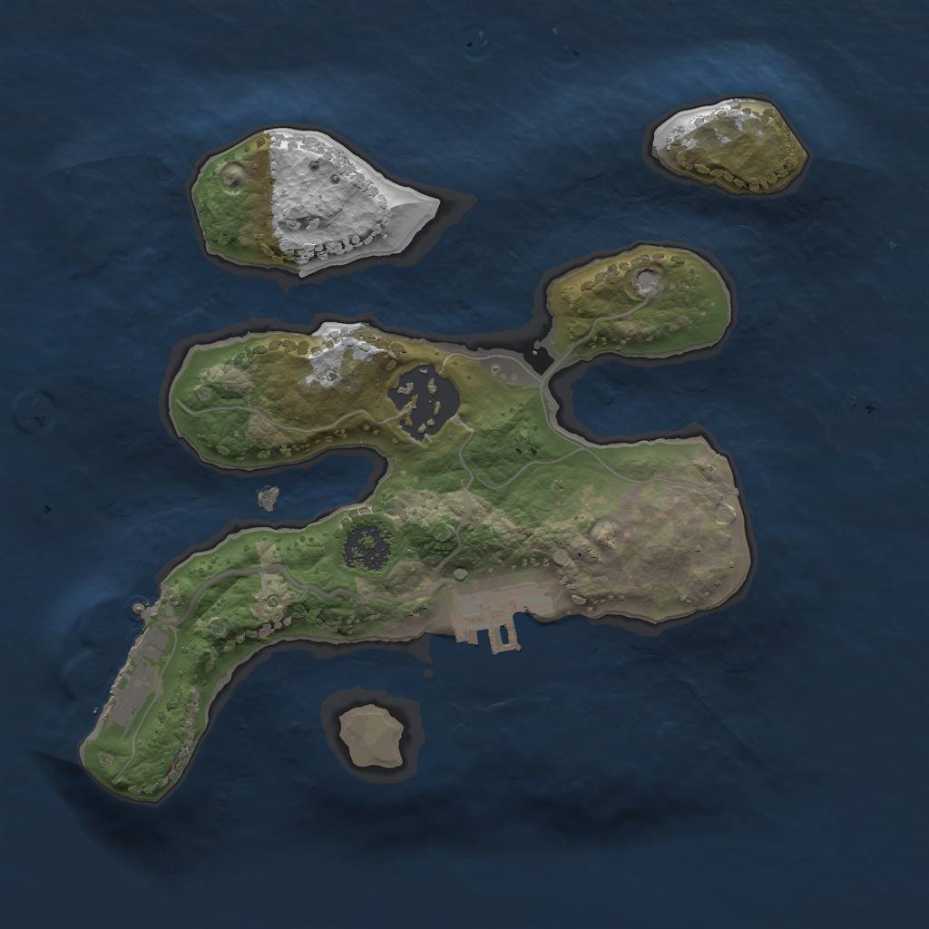 Rust Map: Procedural Map, Size: 2000, Seed: 1342356317, 10 Monuments