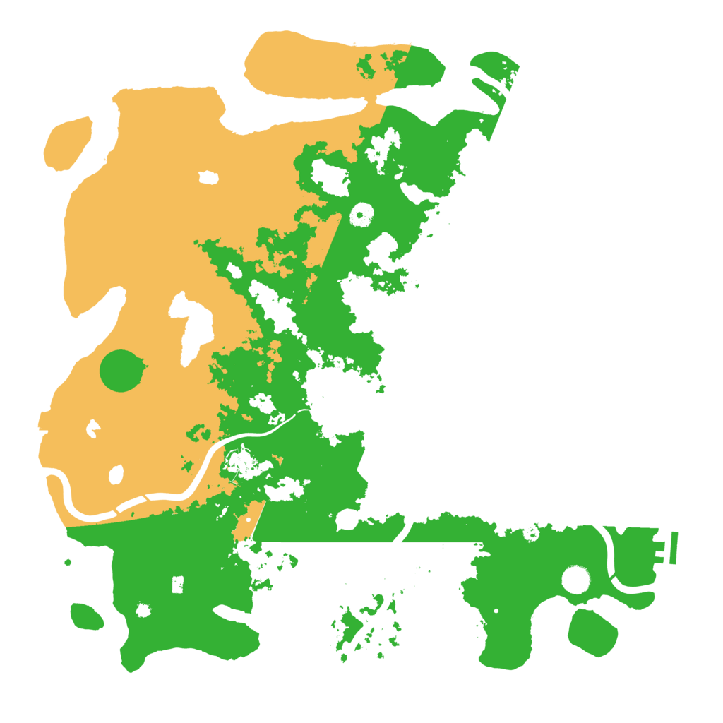 Biome Rust Map: Procedural Map, Size: 4500, Seed: 7540376