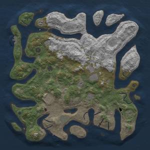 Thumbnail Rust Map: Procedural Map, Size: 4500, Seed: 630827254, 21 Monuments