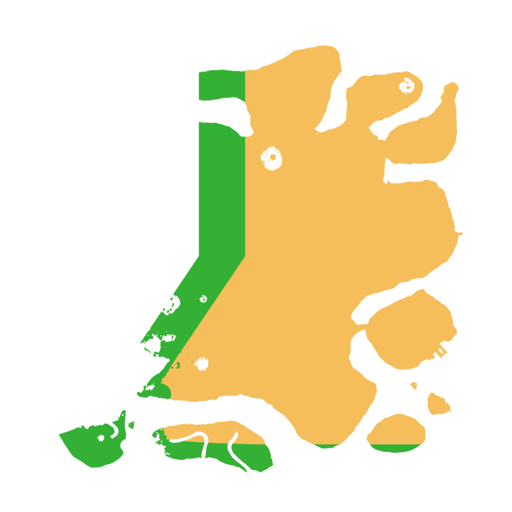 Biome Rust Map: Procedural Map, Size: 3500, Seed: 57343