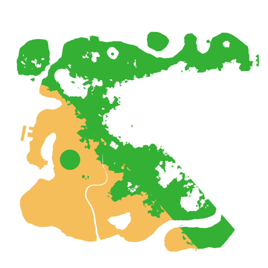 Biome Rust Map: Procedural Map, Size: 3500, Seed: 1100200