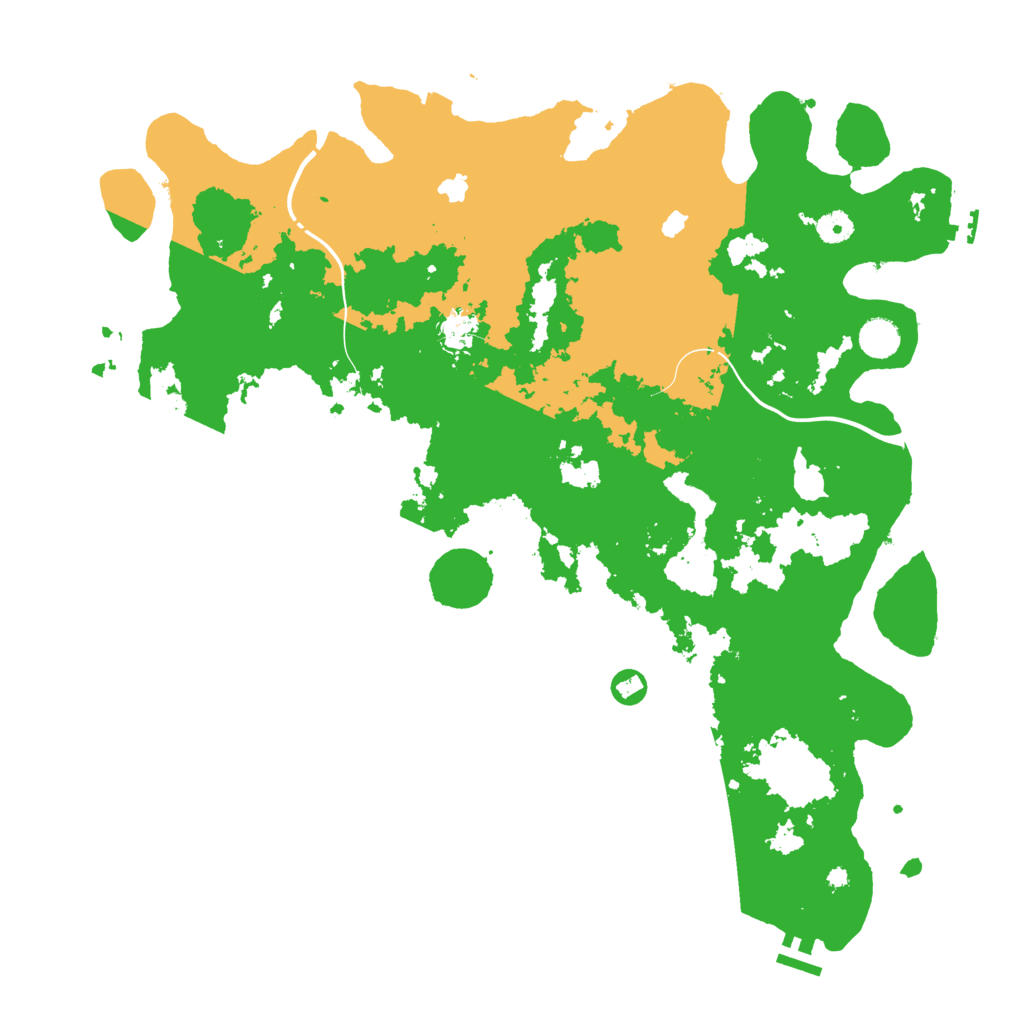 Biome Rust Map: Procedural Map, Size: 4500, Seed: 124818127