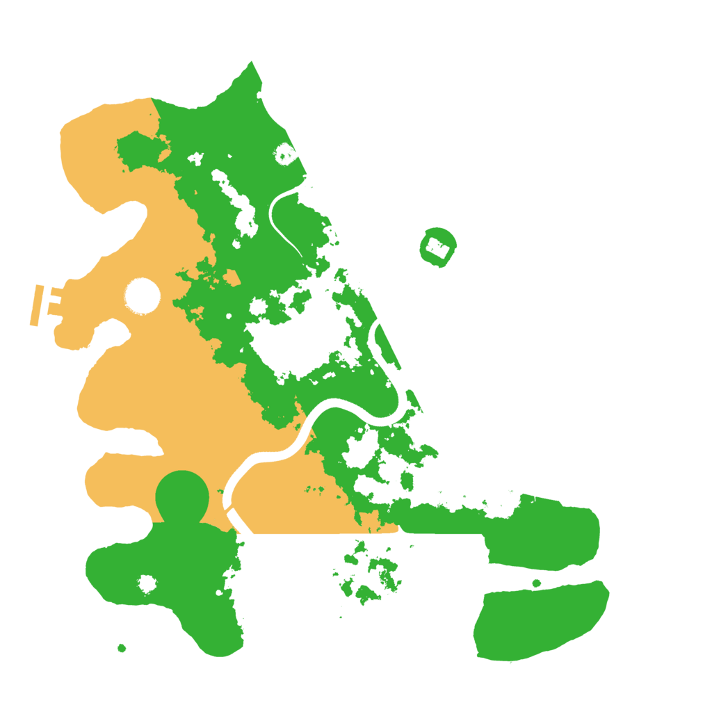 Biome Rust Map: Procedural Map, Size: 3500, Seed: 15104