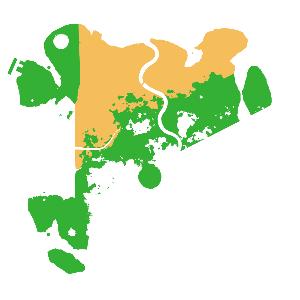 Biome Rust Map: Procedural Map, Size: 3500, Seed: 18675309