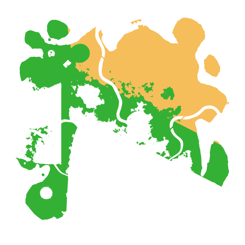 Biome Rust Map: Procedural Map, Size: 3500, Seed: 5238