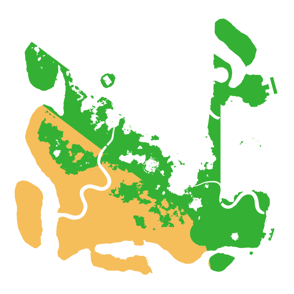 Biome Rust Map: Procedural Map, Size: 3500, Seed: 743643