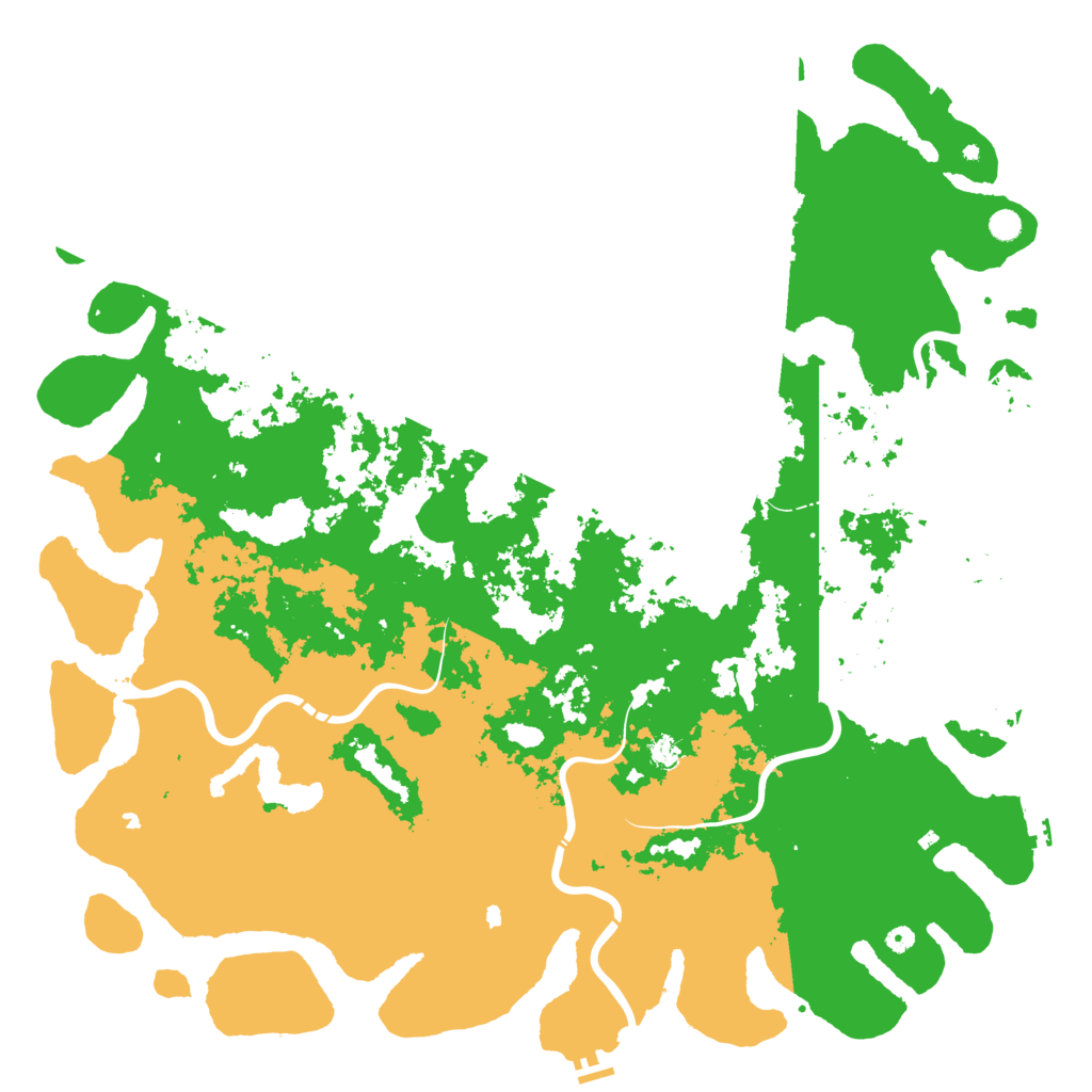 Biome Rust Map: Procedural Map, Size: 6000, Seed: 101101