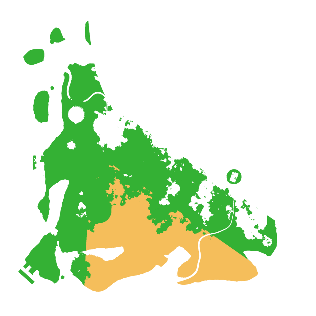 Biome Rust Map: Procedural Map, Size: 3400, Seed: 2945