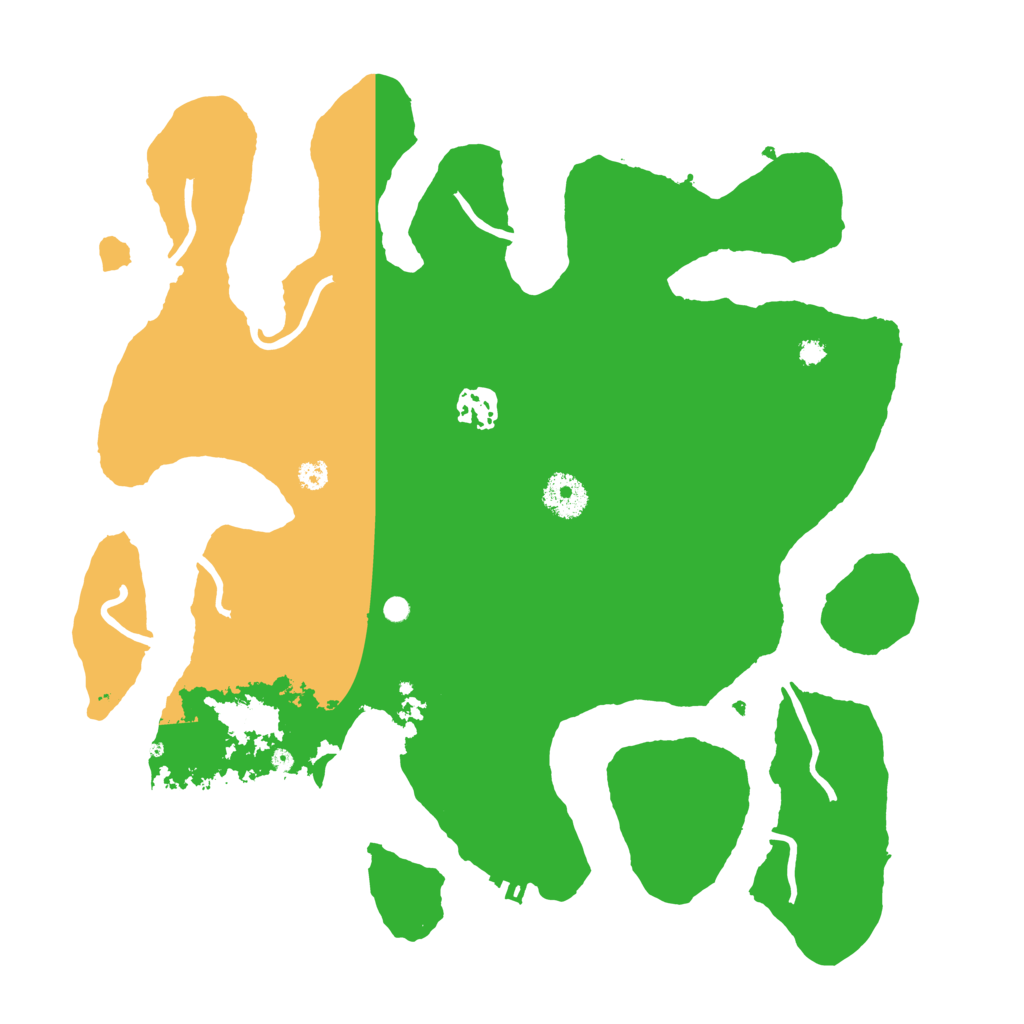 Biome Rust Map: Procedural Map, Size: 3500, Seed: 10552