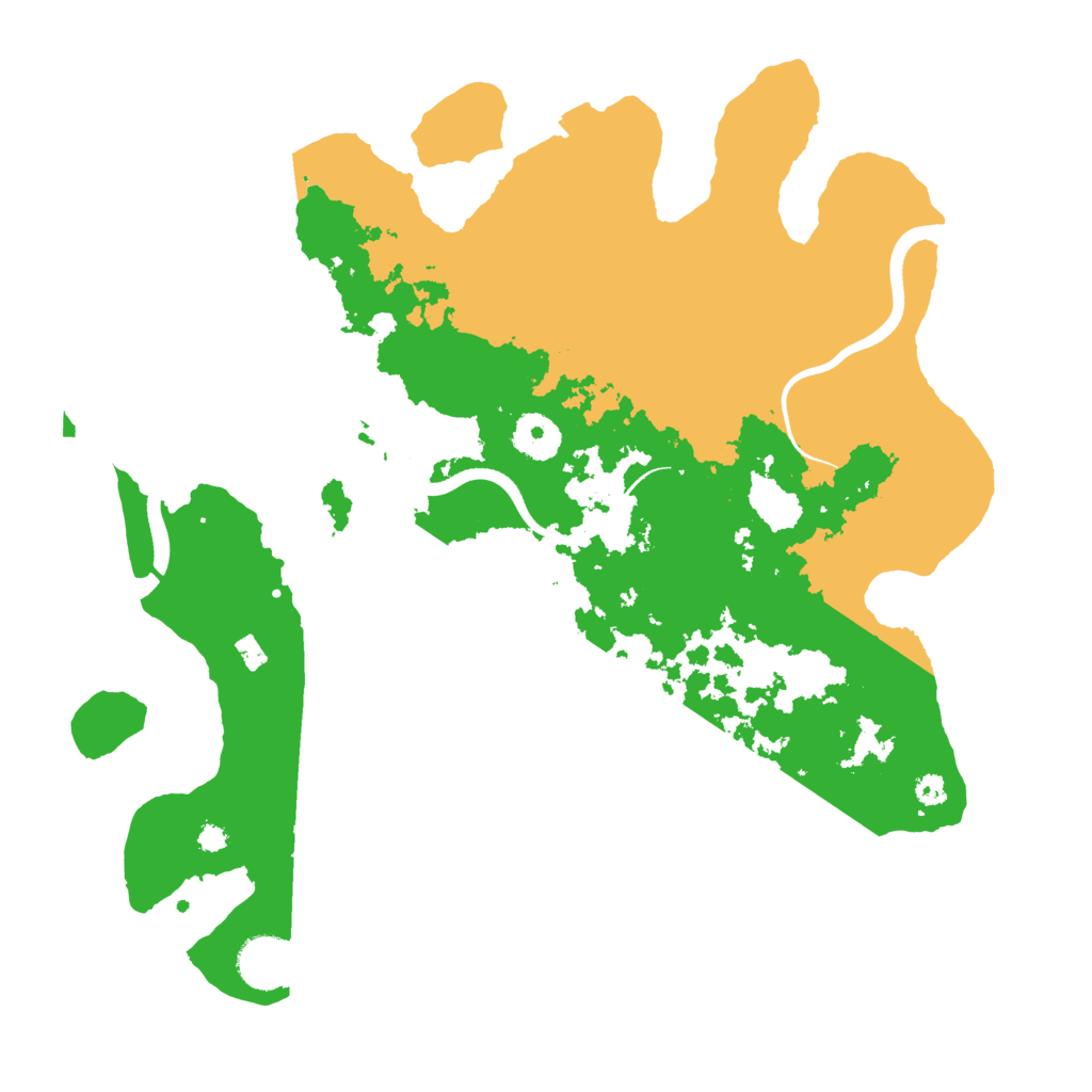 Biome Rust Map: Procedural Map, Size: 3500, Seed: 27348975