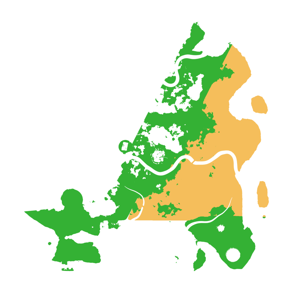 Biome Rust Map: Procedural Map, Size: 3750, Seed: 42