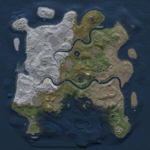 Thumbnail Rust Map: Procedural Map, Size: 3750, Seed: 42, 15 Monuments