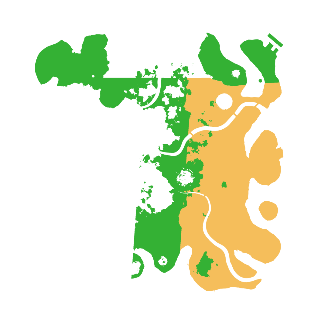 Biome Rust Map: Procedural Map, Size: 3500, Seed: 34674796