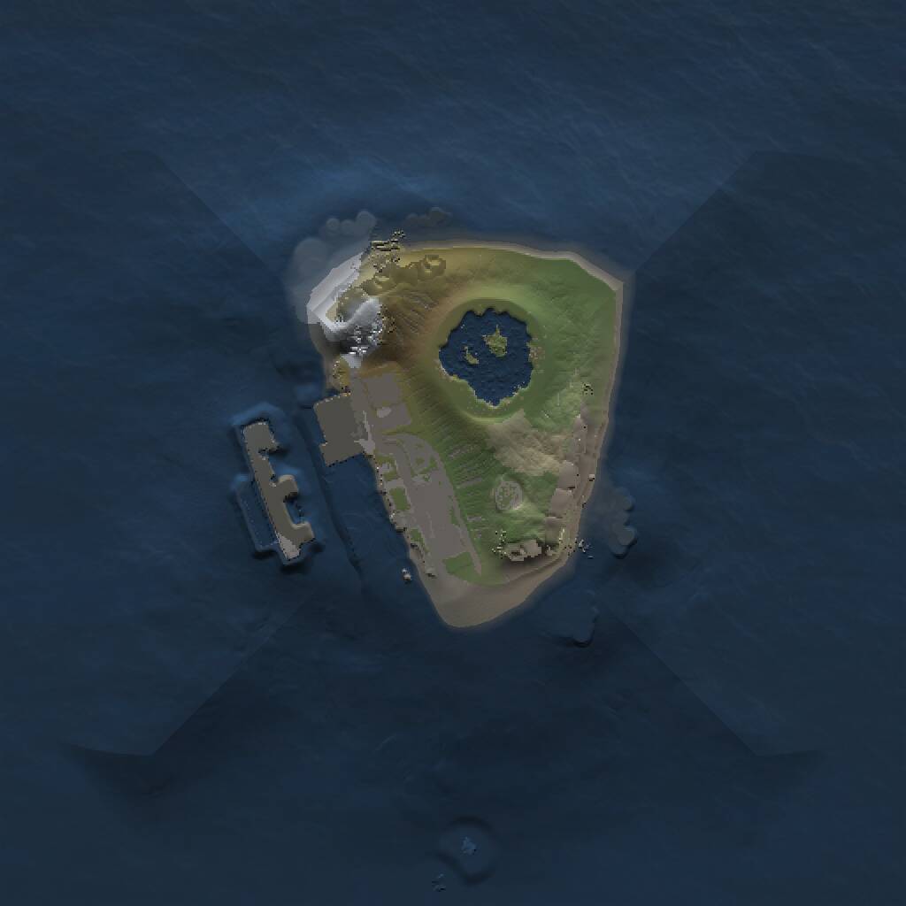 Rust Map: Procedural Map, Size: 1000, Seed: 525545199, 2 Monuments