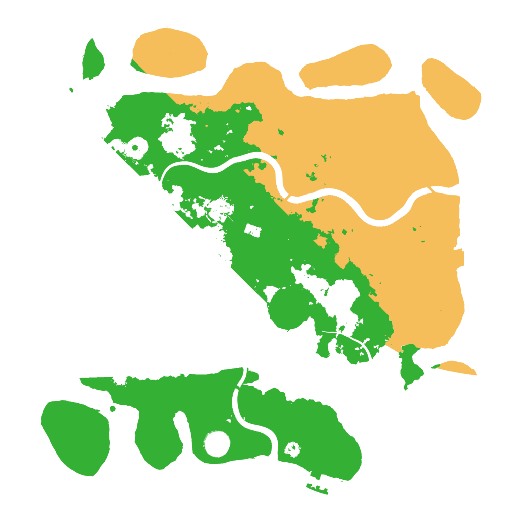 Biome Rust Map: Procedural Map, Size: 3500, Seed: 544447