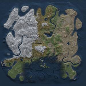 Thumbnail Rust Map: Procedural Map, Size: 4250, Seed: 8008, 16 Monuments
