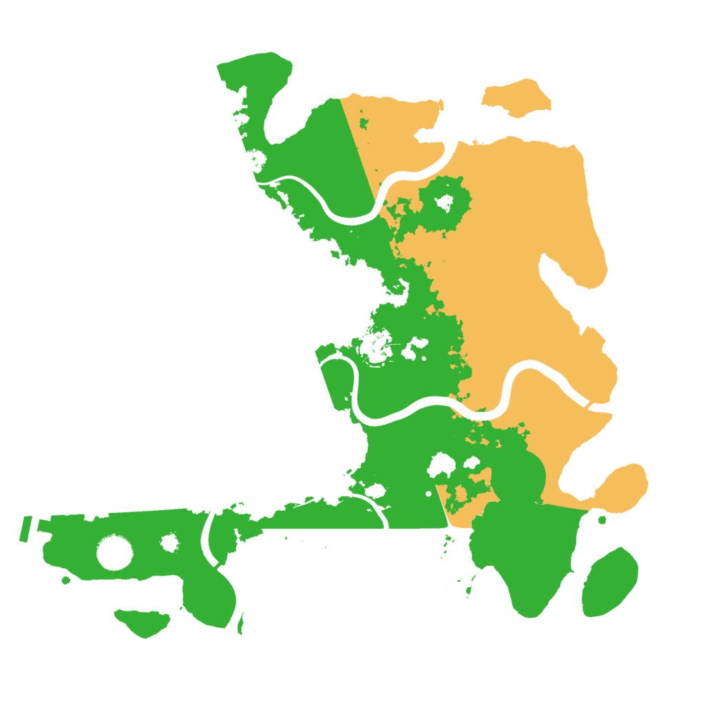 Biome Rust Map: Procedural Map, Size: 3500, Seed: 23253720