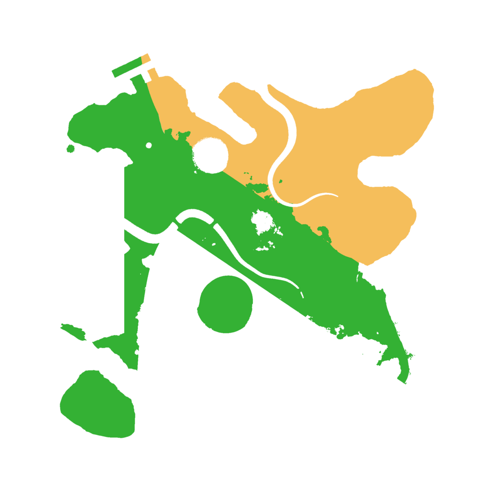 Biome Rust Map: Procedural Map, Size: 2500, Seed: 1630083619