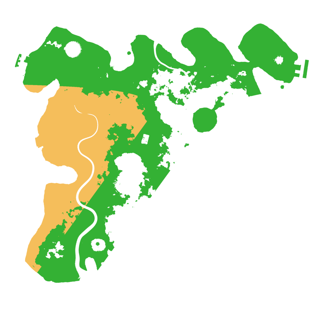 Biome Rust Map: Procedural Map, Size: 3500, Seed: 162059