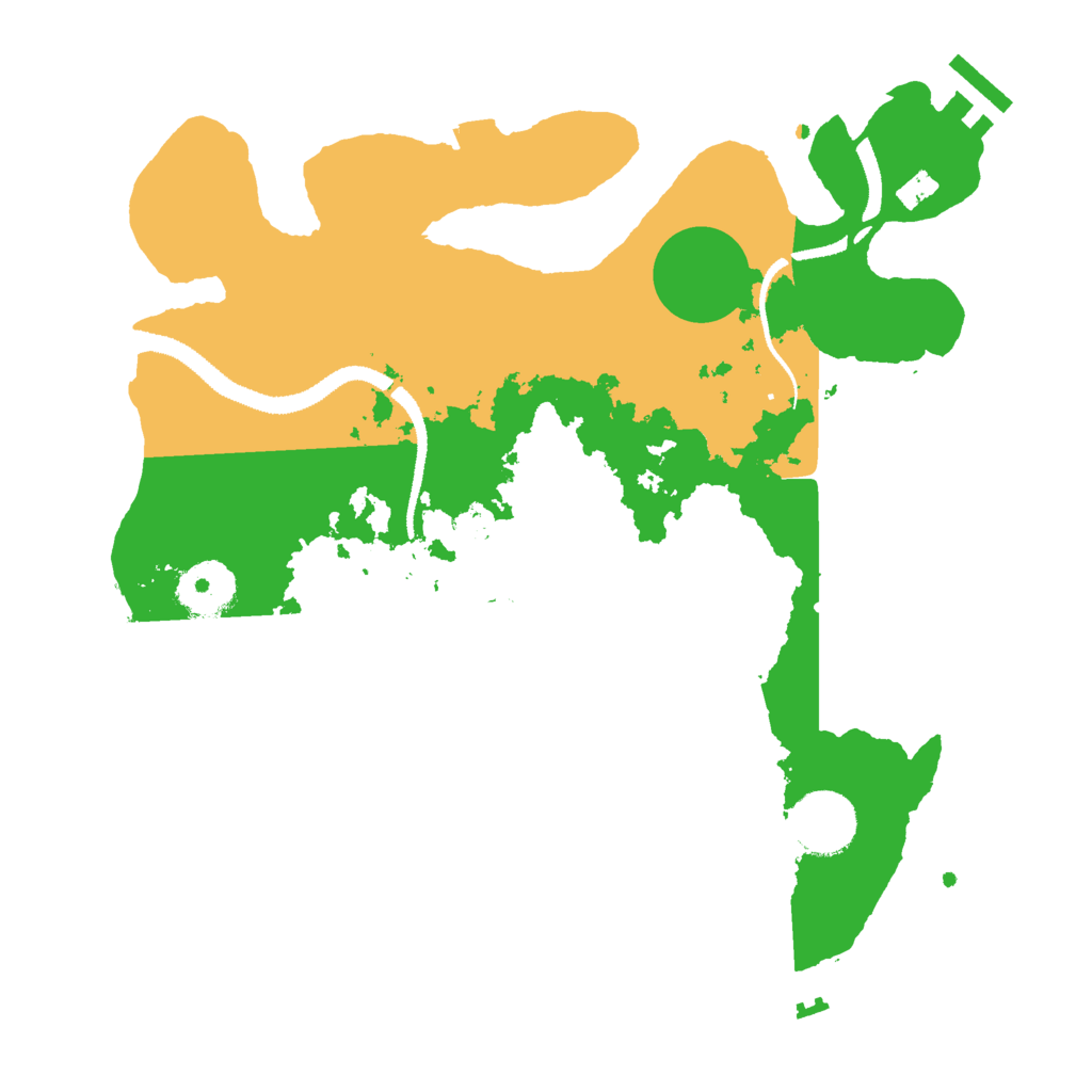 Biome Rust Map: Procedural Map, Size: 3000, Seed: 17946145