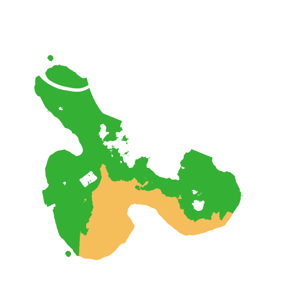 Biome Rust Map: Procedural Map, Size: 2000, Seed: 8954