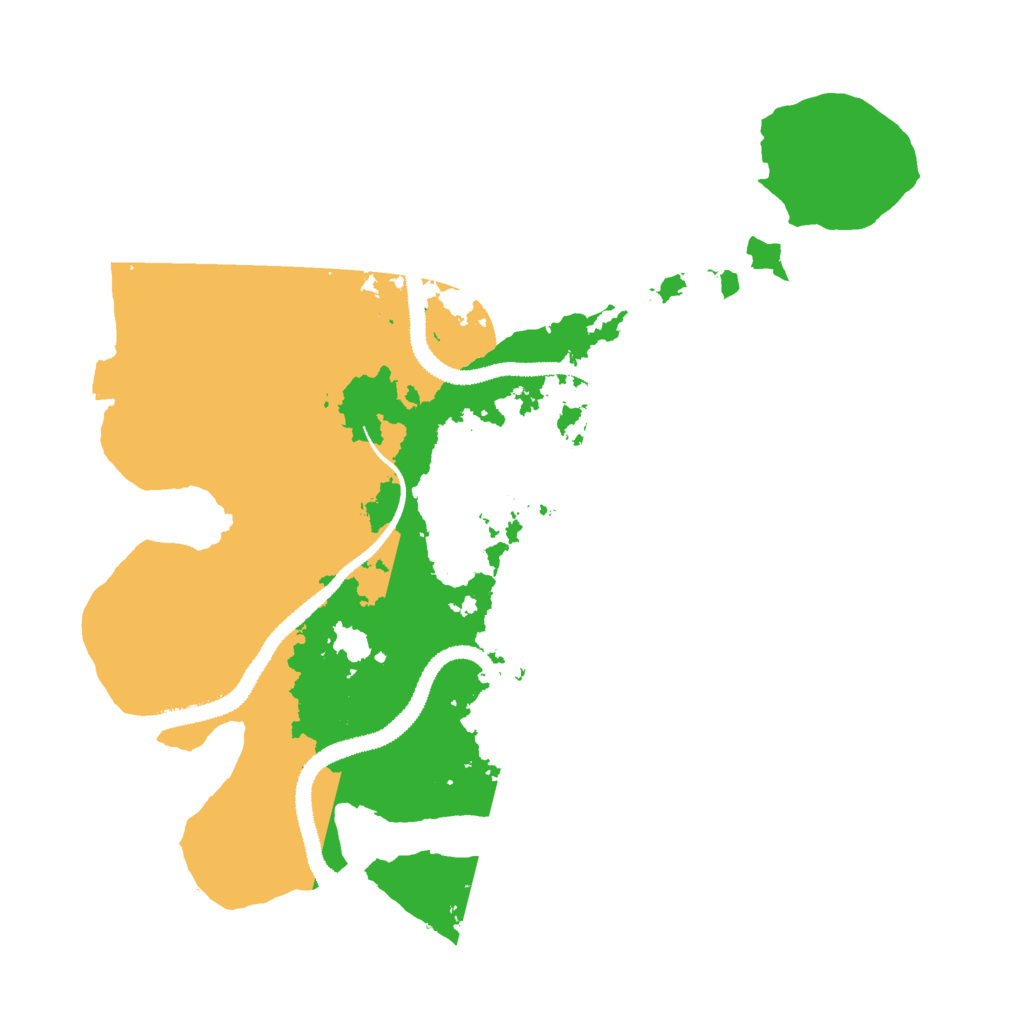 Biome Rust Map: Procedural Map, Size: 3000, Seed: 1624949