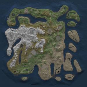 Thumbnail Rust Map: Procedural Map, Size: 4300, Seed: 423912832, 22 Monuments