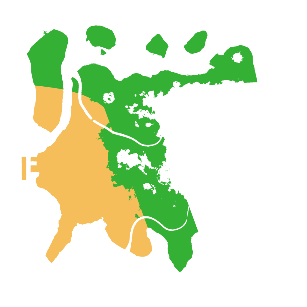 Biome Rust Map: Procedural Map, Size: 2700, Seed: 55123