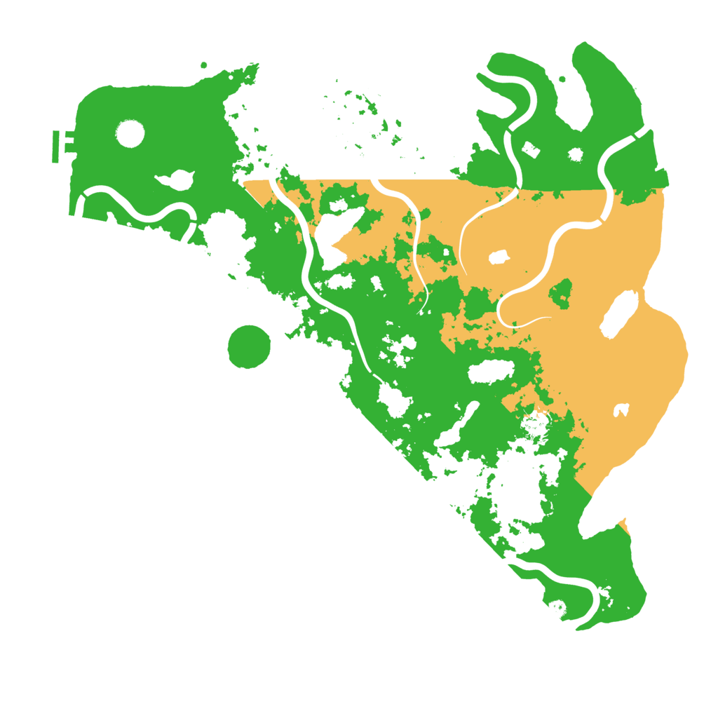 Biome Rust Map: Procedural Map, Size: 4500, Seed: 1119