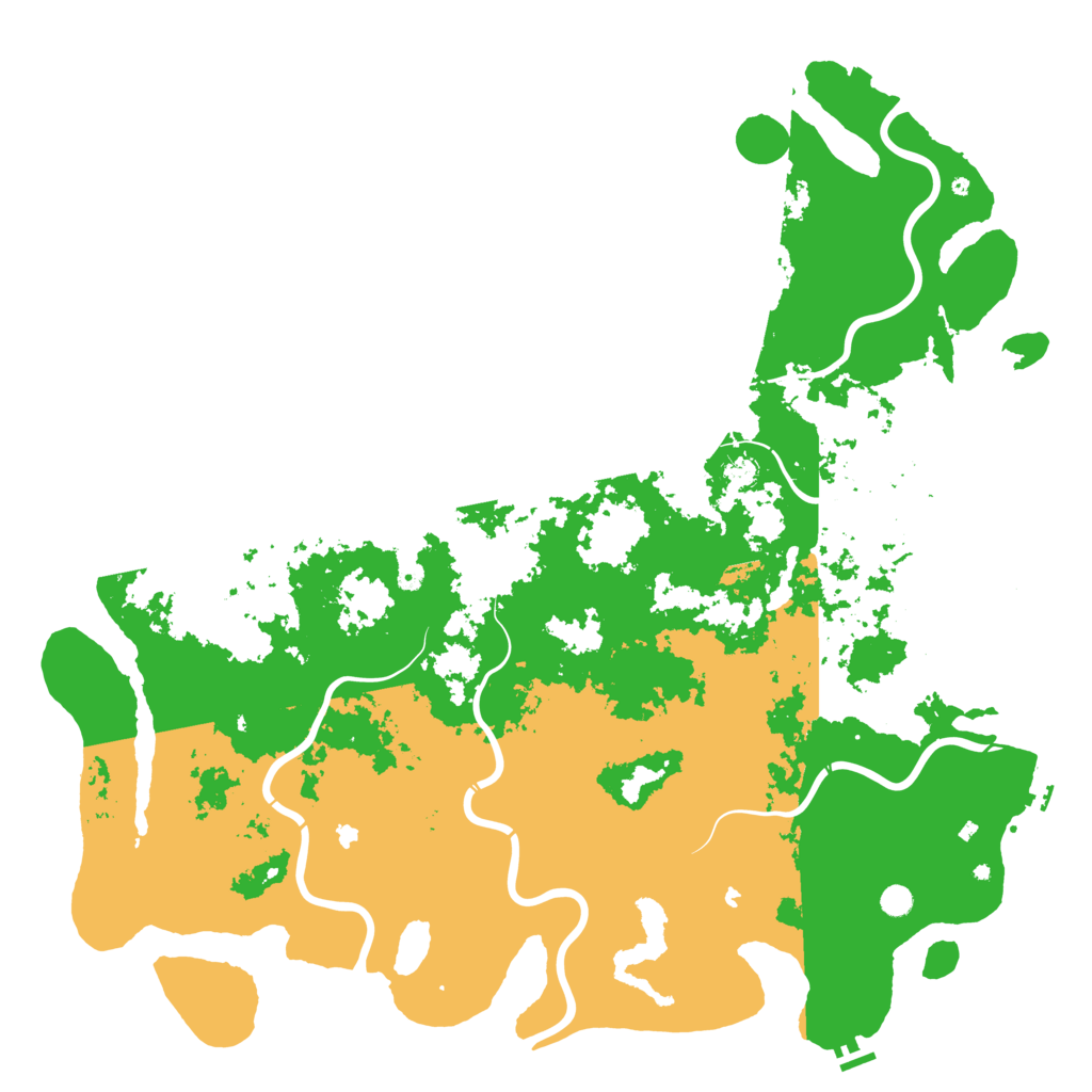 Biome Rust Map: Procedural Map, Size: 6000, Seed: 20052001