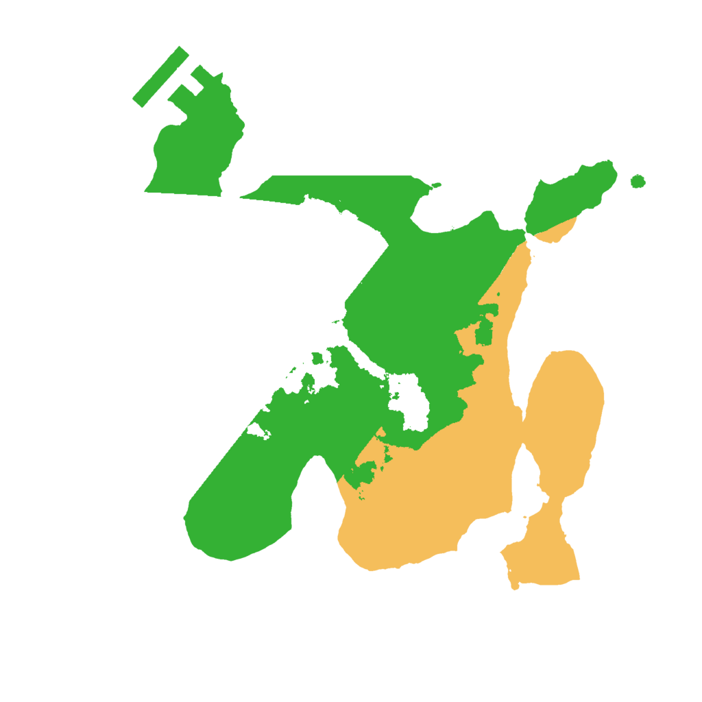 Biome Rust Map: Procedural Map, Size: 2000, Seed: 1740315252