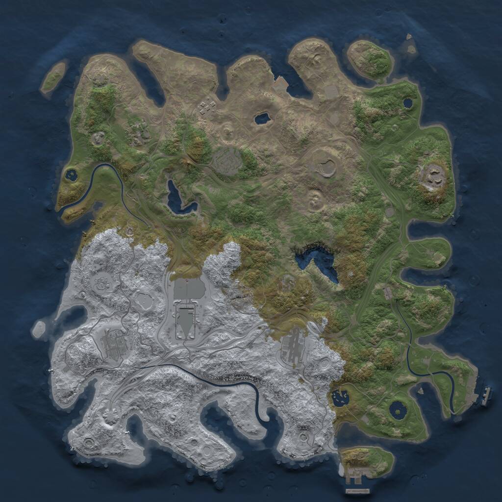 Rust Map: Procedural Map, Size: 4250, Seed: 160326, 15 Monuments