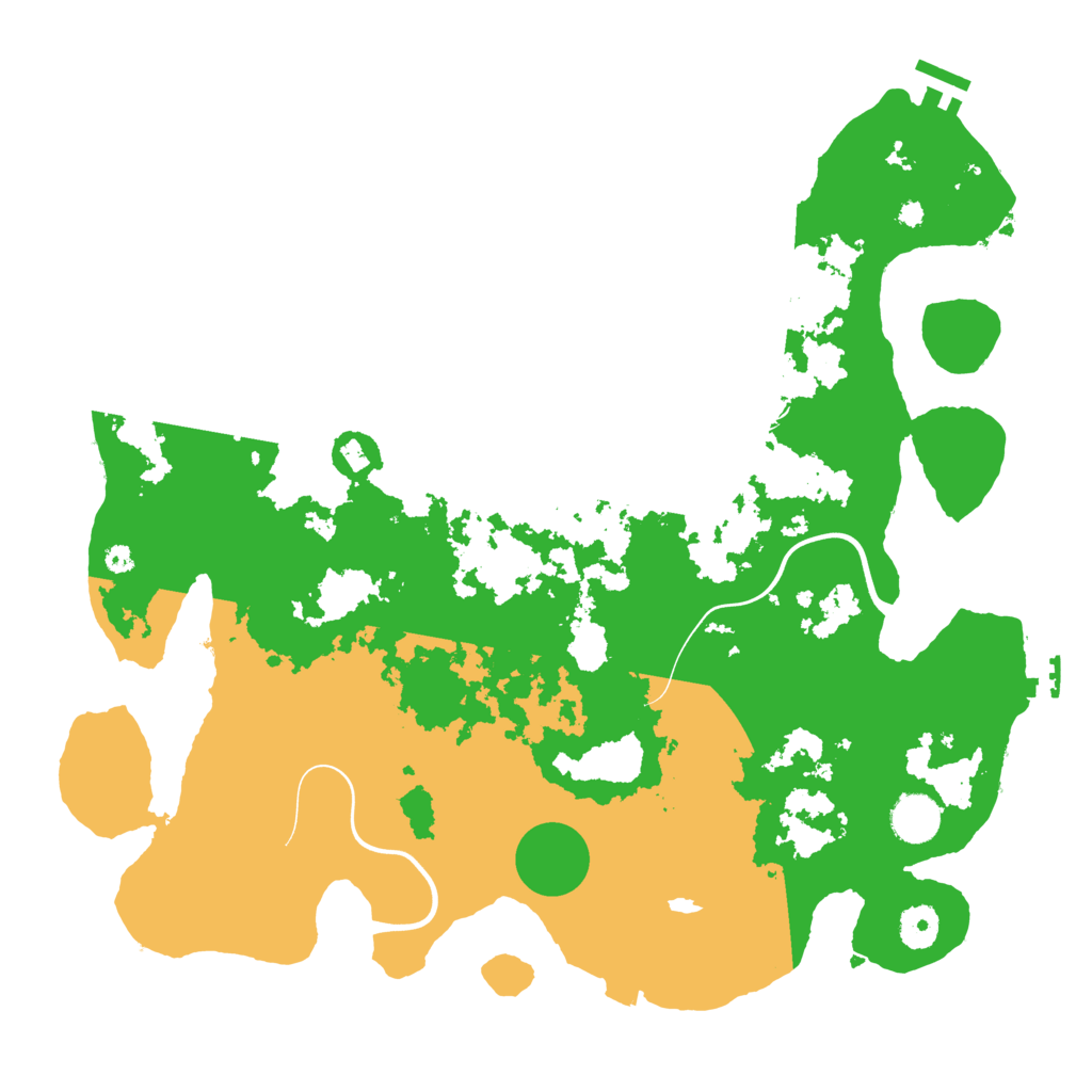 Biome Rust Map: Procedural Map, Size: 3900, Seed: 420420420