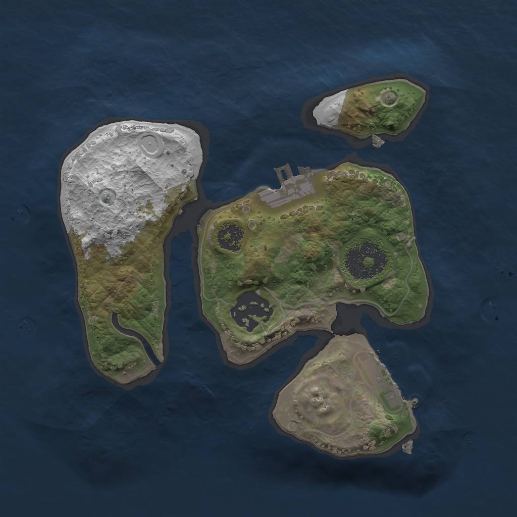 Rust Map: Procedural Map, Size: 2000, Seed: 1146541, 10 Monuments