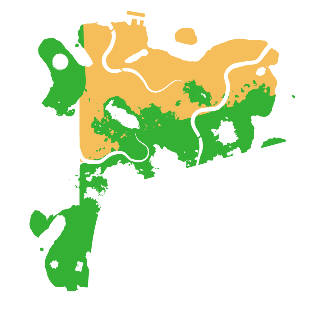 Biome Rust Map: Procedural Map, Size: 3500, Seed: 9876533